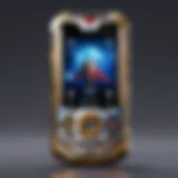 A sleek gaming phone showcasing its cutting-edge design and vibrant display.