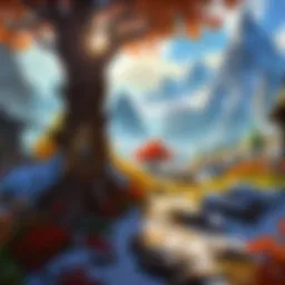 A stunning landscape showcasing the vibrant world of Azeroth