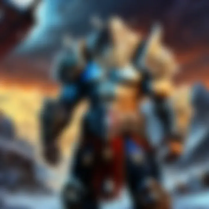 A captivating scene depicting key storyline elements from the expansion