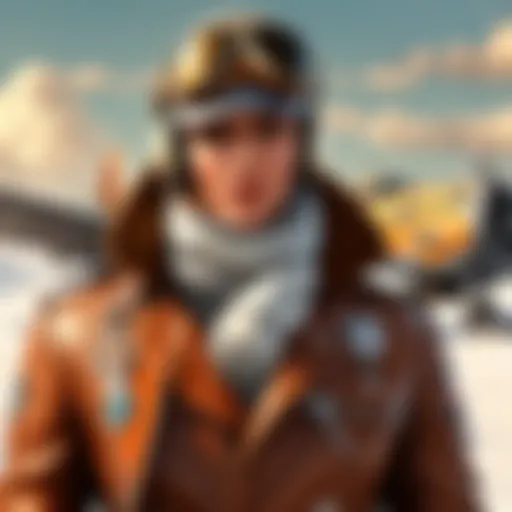 Aviator scarf draped over vintage airplane cockpit dashboard