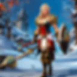 A majestic Belf character showcasing their elegance and agility in a lush landscape.