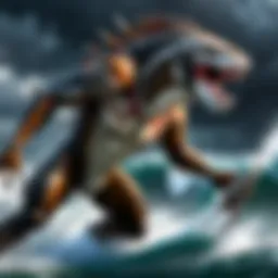 Majestic predator in action