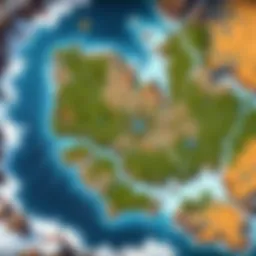 Detailed view of the BlackRock map highlighting key locations