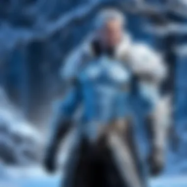 Enchantment of Frost: A Winter's Embrace A serene winter landscape showcasing the beauty of frost in a fantasy world.