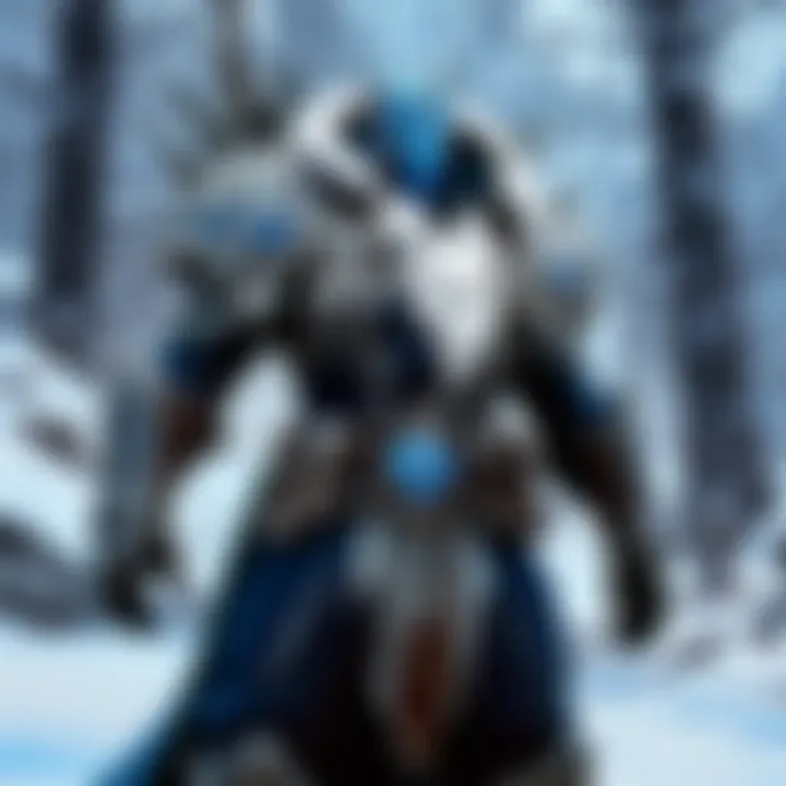 A character wielding ice powers, embodying the essence of frost in gameplay.
