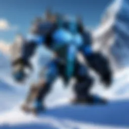 Majestic Blizzard Mount in Icy Terrain