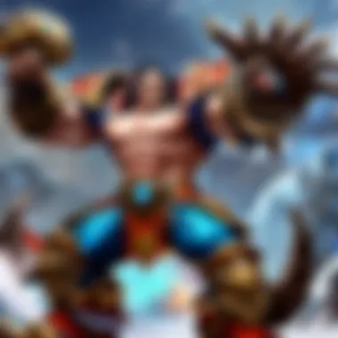 Witness the Epic Clash of Heroes Epic Battle Scene in Blizzard Universe