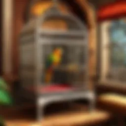 Elegant and spacious parrot cage