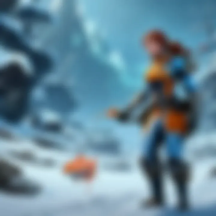Character interactions related to fish tracking in a dynamic gaming environment.