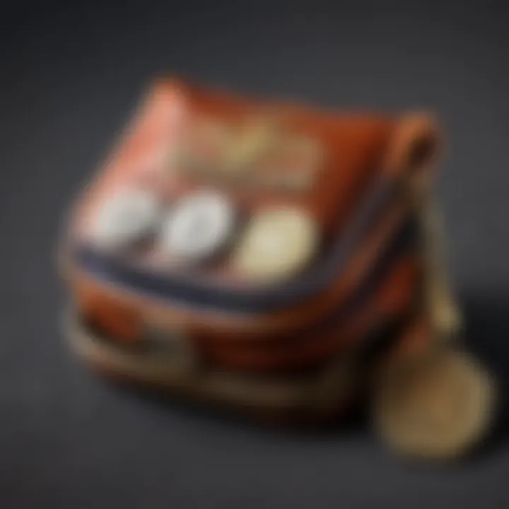 Chic compact coin holder