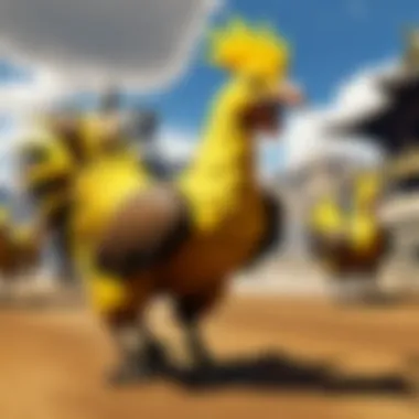 Enthusiastic Chocobo Racing Spectators Chocobo Racing Fans in FFXIV