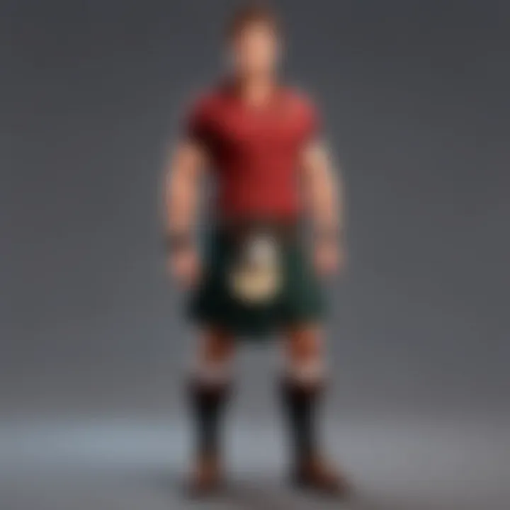 Modern interpretation of the comfy kilt
