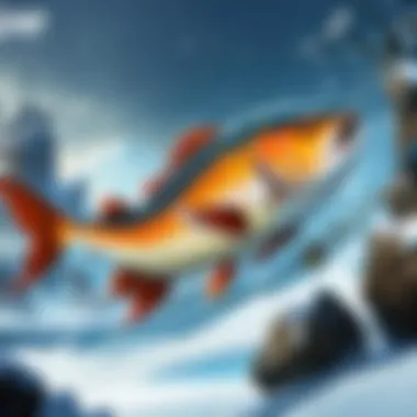A strategic overview of competitive gameplay involving fish tracking.