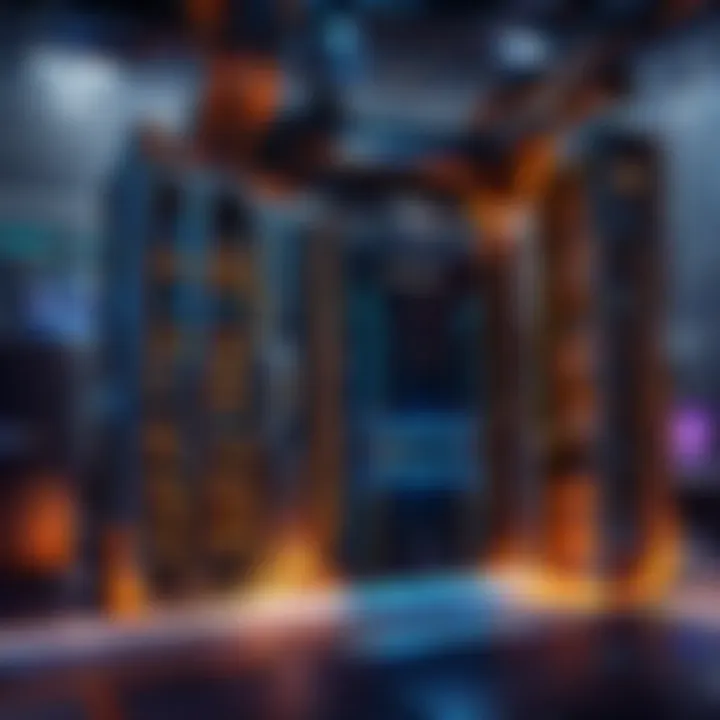 Abstract representation of a blacklist server network