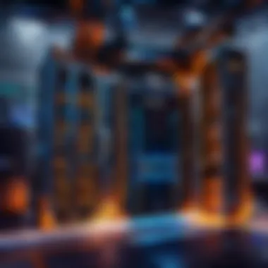 Network Defense: Blacklist Server Infrastructure Abstract representation of a blacklist server network