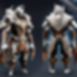 An intricate design showcasing various crucible set elements