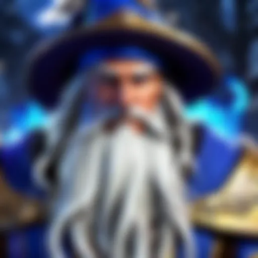 Mystical Wizard in Blizzard Game