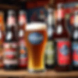 Craft beer selection