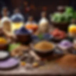 Mystical ingredient assortment for potion crafting