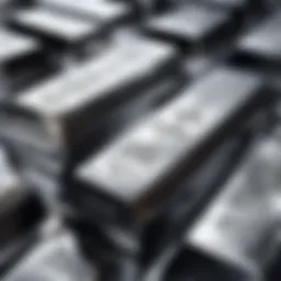 Silver ingot craftsmanship illustration