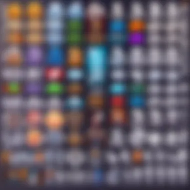 A vibrant palette of colors showcasing emote design styles