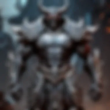 Cultural Influences on Demon Armor Design A representation of cultural and mythological influences on the design of demon body armor.