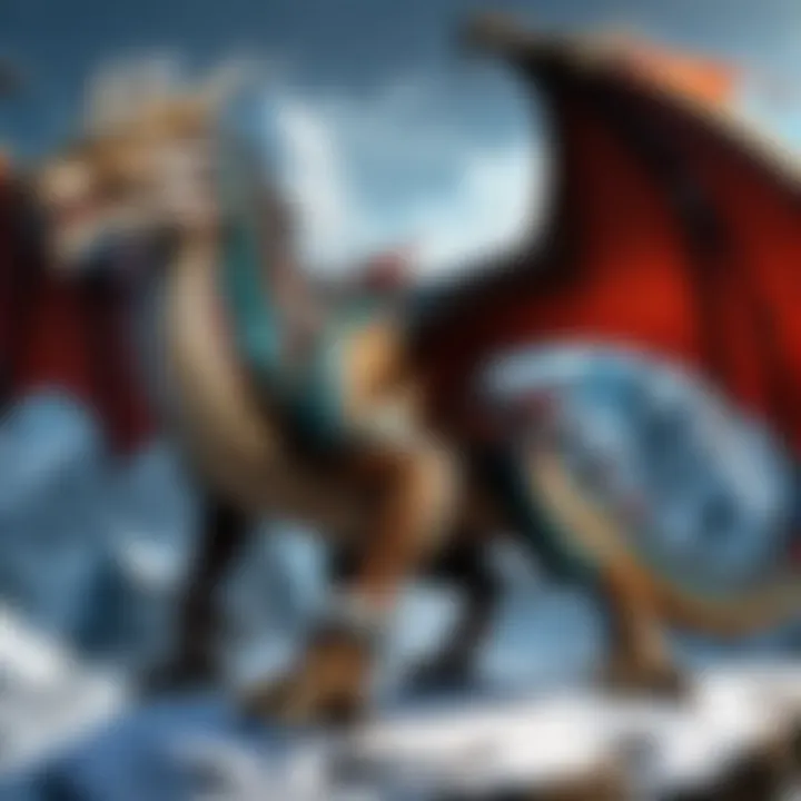 Artistic representation of finding relief from back pain using the dragon patch
