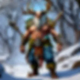 A mystical forest representing the Druid's connection to nature