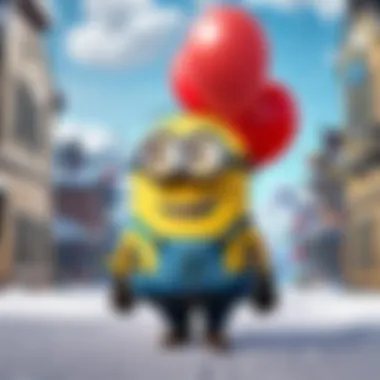 Dynamic gameplay featuring the Minion Balloon maneuvering through challenges