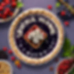 Elder berry pie filling being meticulously crafted