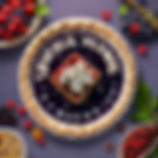 Elder berry pie filling being meticulously crafted