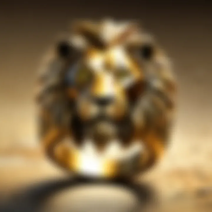 Elegant lion ring crafted from premium materials