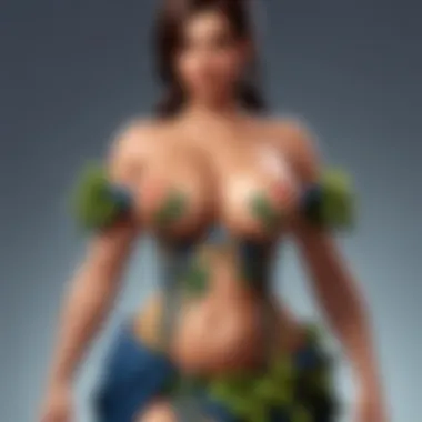 Nature-Inspired Titties Dress Design Elegant titties dress design inspired by nature
