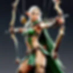 Elven Archer figurine with intricate detailing