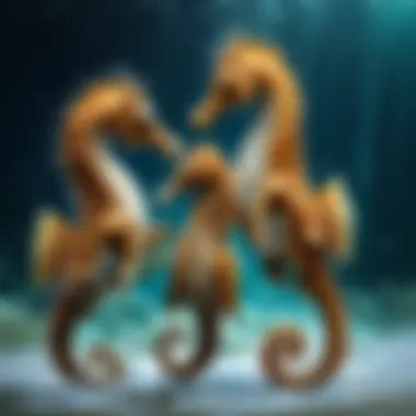Mesmerizing Mating Rituals of Saltwater Seahorses Enchanting mating dance of saltwater seahorses