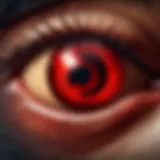 Enigmatic Visuals of Red Eye Lens