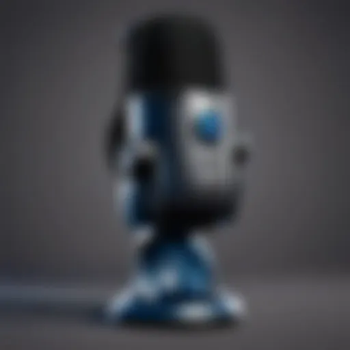 Close-up of the Blue Yeti X microphone showcasing its sleek design and features.