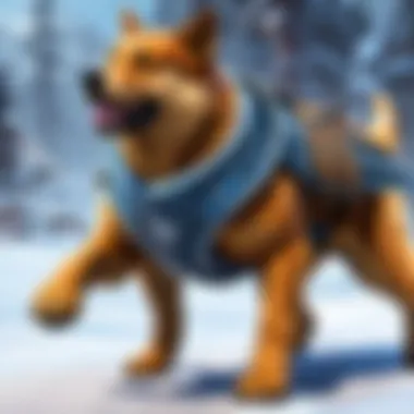 Artistic representation of the origins of dog raptor shields in Blizzard games