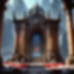 A dark and atmospheric landscape depicting the world of Sanctuary from Diablo