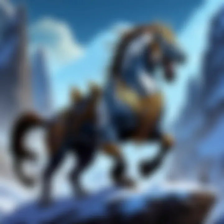 Close-up of an intricately designed mount showcasing its unique features