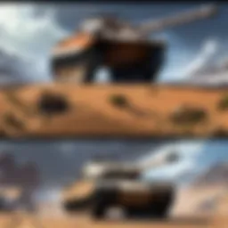 Tank commander analyzing battlefield