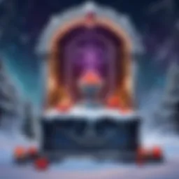 A serene altar set up with love-related symbols and freezer elements.