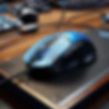 Left-handed gamer immersed in a competitive gaming setup.