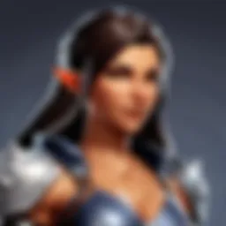 A detailed interface view of HeroBuilder showing character customization options.