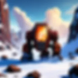 Illustrious Blizzard game landscape with pet crusher