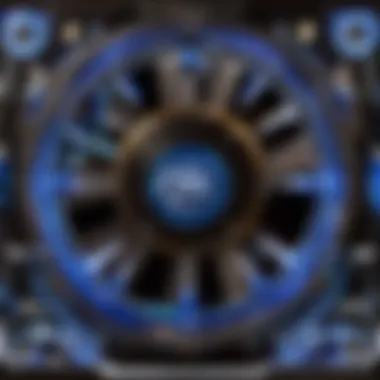 Overclocking Mastery with Intel XTU Illustration showcasing overclocking capabilities using XTU