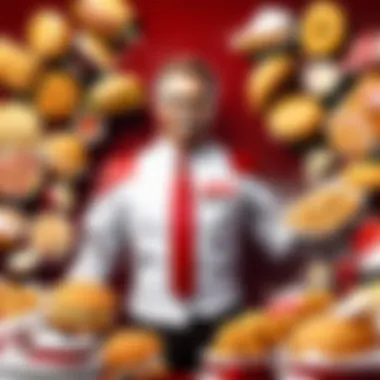 Diverse KFC Menu Offerings A diverse selection of KFC menu items on display, highlighting unique regional offerings.