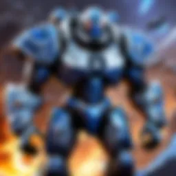 Mobile game screen showcasing real-time strategy gameplay inspired by Starcraft
