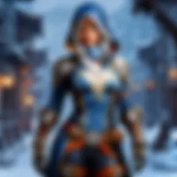 A detailed view of rogue attire showcasing intricate designs and textures.