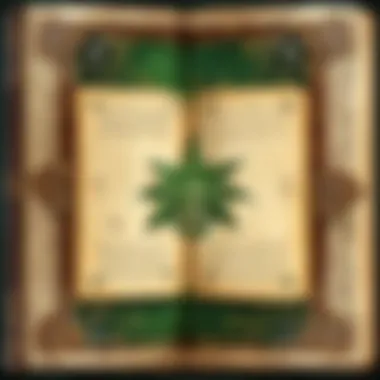 The Grimoire of Sage Magic An ancient tome filled with sage spells and incantations